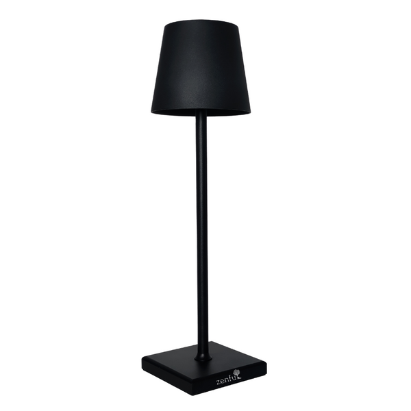 Tafellamp draadloos LED - Binnen/buiten - Oplaadbaar en Dimbaar - 38cm - zwart