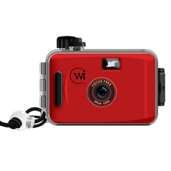 Wegwerpcamera rood - Waterdicht - Herbruikbaar - Analoge - Onderwater - Fotocamera - Incl. 12 foto's